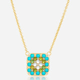 Harwell Godfrey - 16-18" Granny Squares "Esther" Pendant Necklace