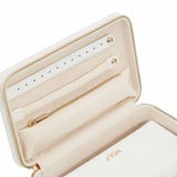 Maria Medium Zip Case: White