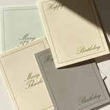 Many Thanks No. 35: Pistachio / Single Card