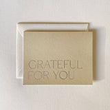 Grateful For You No. 21: Sand / Single Card