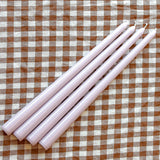Extra Tall Lilac Hush Taper Candle - Pack of 4