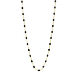 gigiClozeau: Classic Gigi BLACK necklace yellow gold