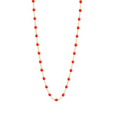 gigiClozeau: Classic Gigi CORAL necklace yellow gold- 16.5"