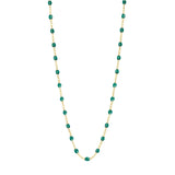 gigiClozeau: Classic Gigi EMERALD necklace yellow gold