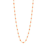 gigiClozeau: Classic Gigi ORANGE necklace yellow gold- 16.5"
