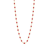 gigiClozeau: Classic Gigi RUBY necklace yellow gold- 16.5"