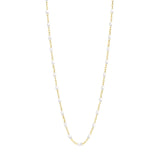 gigiClozeau: Classic Gigi WHITE necklace yellow gold