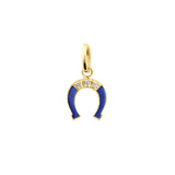 gigiClozeau: Diamond Horseshoe Lapis Pendant