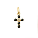 gigiClozeau: Pearled Cross Diamond Pendant