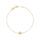 gigiClozeau: Star Classic Gigi White diamond bracelet, Yellow Gold, 6.7"