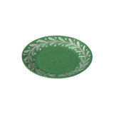 Carolina Irving & Daughters Anna Reverse Green Dessert Plate