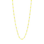 gigiClozeau: Classic Gigi LIME necklace yellow gold- 16.5"