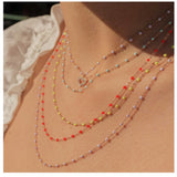 gigiClozeau: Classic Gigi LILAC necklace yellow gold- 16.5"