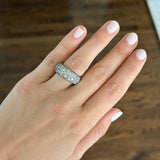 Lucy Delius - Antique Finish Diamond Bombé Ring