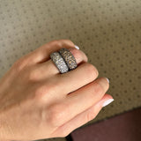 Lucy Delius - Victorian Set Cognac Diamond Bombé Ring