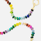Harwell Godfrey - Rainbow Bead Open Bail Necklace 18"