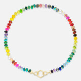 Harwell Godfrey - Rainbow Bead Open Bail Necklace 18"