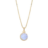 Devon Woodhill - Cabochon 'Moon Charm' | Blue Lace Agate
