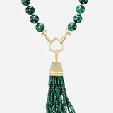 Harwell Godfrey - Malachite Bead Foundation Necklace