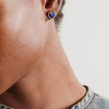 ESTABLISHED - Stone Heart Rope Accent Studs- Moonstone